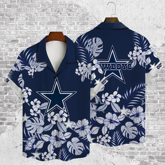 Custom Dallas Cowboys NFL Unisex Full Printed Hawaiian Shirt 2, NFL Hawaiian Shirt Moonbestprint