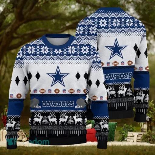 Dallas Cowboys National Football League Ugly Christmas Sweater, NFL Chritsmas Sweater Moonbestprint