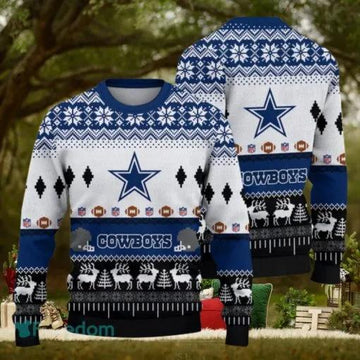 Dallas Cowboys National Football League Ugly Christmas Sweater, NFL Chritsmas Sweater Moonbestprint