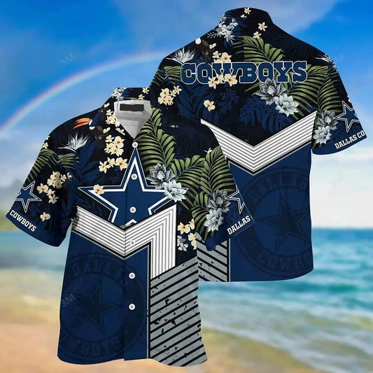 Dallas Cowboys Nfl Football Beach Shirt – This Summer Hawaiian Sas For Big Fans, NFL Hawaiian Shirt Moonbestprint
