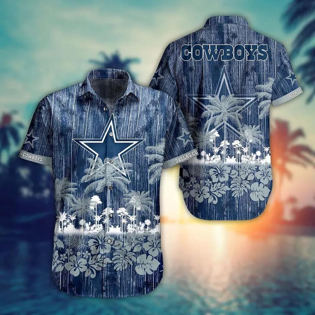 Dallas Cowboys Nfl Hawaii Graphic Tropical Pattern Style Summer Hawaiian Shirt, NFL Hawaiian Shirt Moonbestprint