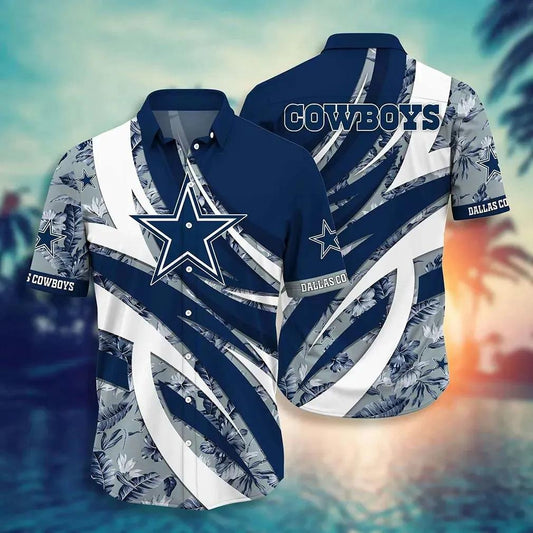 Dallas Cowboys Nfl Hawaiian Sas Tropical Pattern New Trend Summer For Sports Football Fans, NFL Hawaiian Shirt Moonbestprint