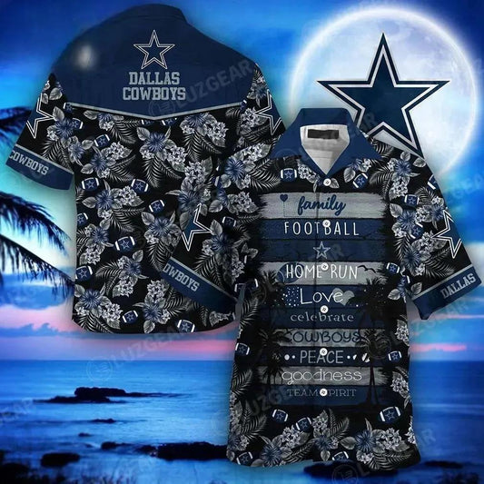 Dallas Cowboys Nfl Hawaiian Shirt This Summer New Gift For Family Football, NFL Hawaiian Shirt Moonbestprint