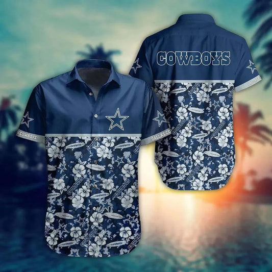 Dallas Cowboys Nfl Style Trending Summer Hawaiian Shirt, NFL Hawaiian Shirt Moonbestprint