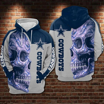 Dallas Cowboys Skull Hoodie 1, NFL Hoodie Moonbestprint