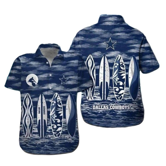 Dallas Cowboys Surfboard Hawaiian Shirt - Moonbestprint