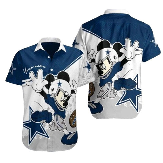 Dallas Cowboys Touchdown Mickey Hawaiian Shirt - Moonbestprint