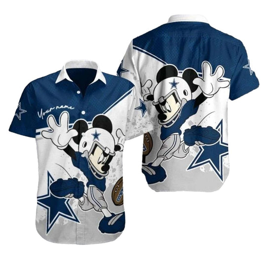 Dallas Cowboys Touchdown Mickey Hawaiian Shirt - Moonbestprint