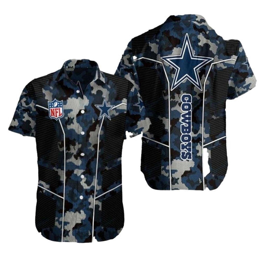 Dallas Cowboys Urban Camouflage Hawaiian Shirt - Moonbestprint