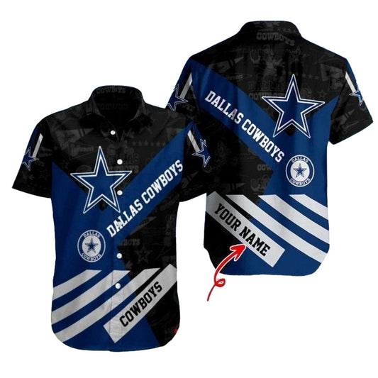 Dallas Cowboys Vintage Midnight Star Hawaiian Shirt - Moonbestprint