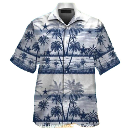 Dallas Cowboys Vintage Palm Tree Beach Hawaiian Shirt - Moonbestprint