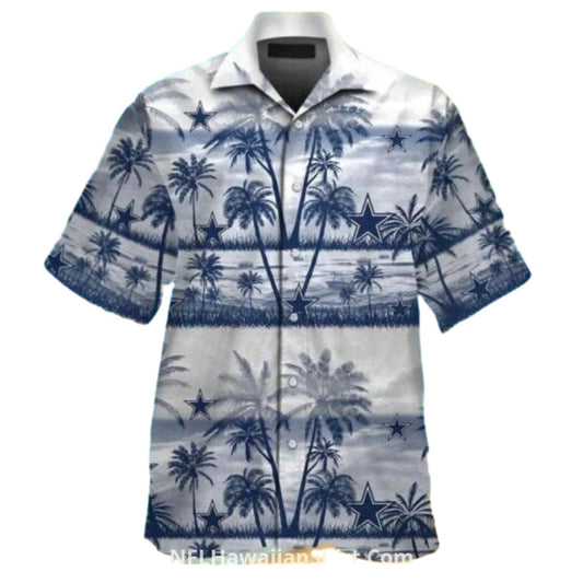 Dallas Cowboys Vintage Palm Tree Beach Hawaiian Shirt - Moonbestprint