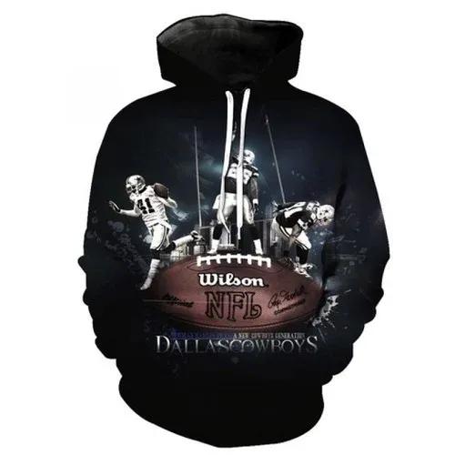 Dallas Cowboys Wilson And Dallas Cowboys - Hoodie 3D, NFL Hoodie Moonbestprint