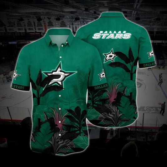Dallas Hockey Hawaiian Shirt, Stars Hawaiian Shirt, Ice Hockey Hawaiian Shirt 13, NHL Hawaiian Shirt Moonbestprint