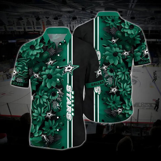 Dallas Hockey Hawaiian Shirt, Stars Hawaiian Shirt, Ice Hockey Hawaiian Shirt 8, NHL Hawaiian Shirt Moonbestprint
