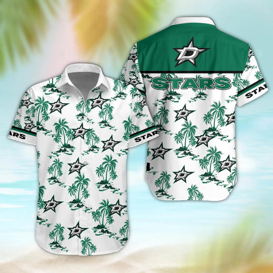 Dallas Stars Aloha Shirt, NHL Hawaiian Shirt Moonbestprint