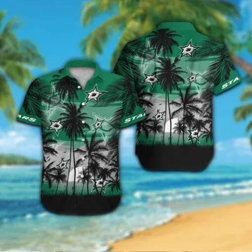 Dallas Stars Hawaiian Shirt, NHL Hawaiian Shirt Moonbestprint