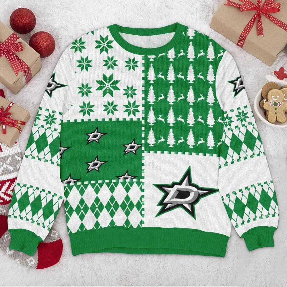 Dallas Stars NHL Ugly Christmas Sweater, NHL Christmas Sweater Moonbestprint