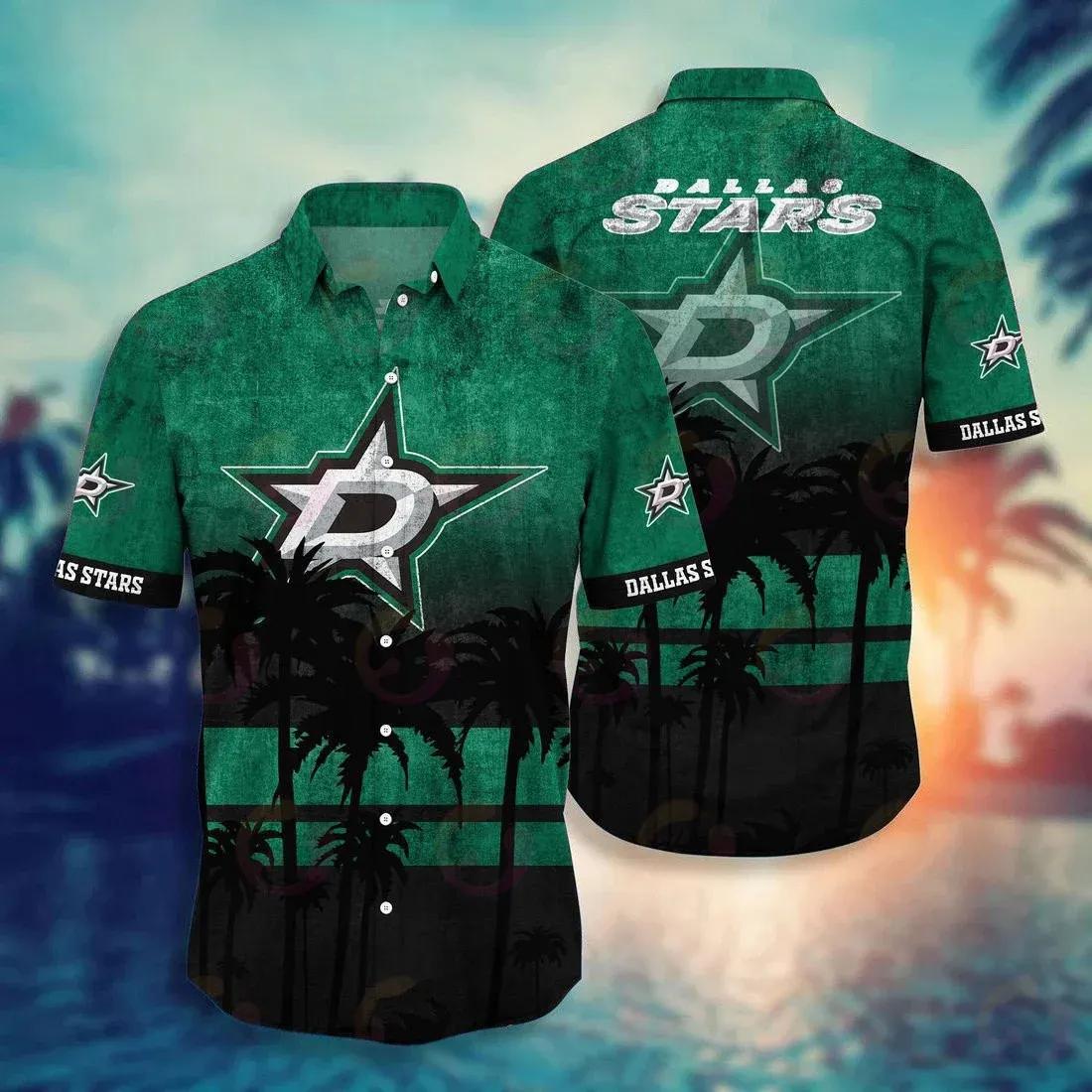 Dallas Stars Nhl Hawaii Shirt Style Hot Trending Summer, NHL Hawaiian Shirt Moonbestprint