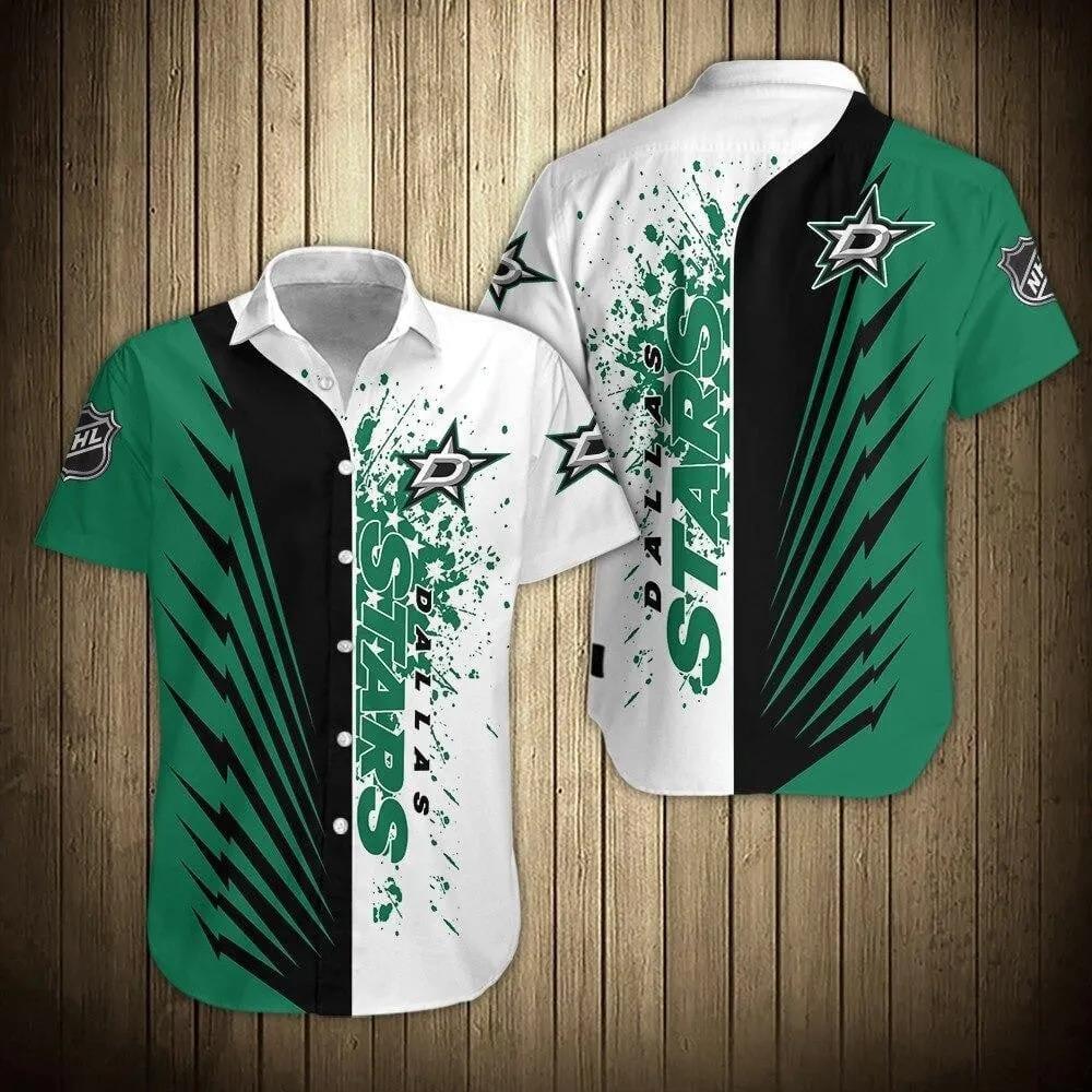 Dallas Stars Shirts Short Sleeve, NHL Hawaiian Shirt Moonbestprint