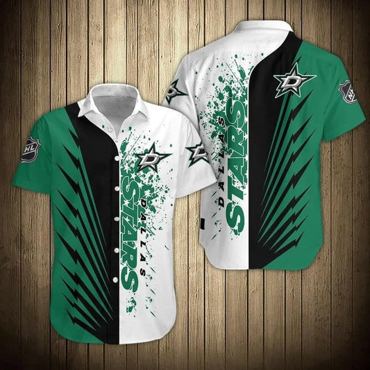 Dallas Stars Shirts Short Sleeve, NHL Hawaiian Shirt Moonbestprint