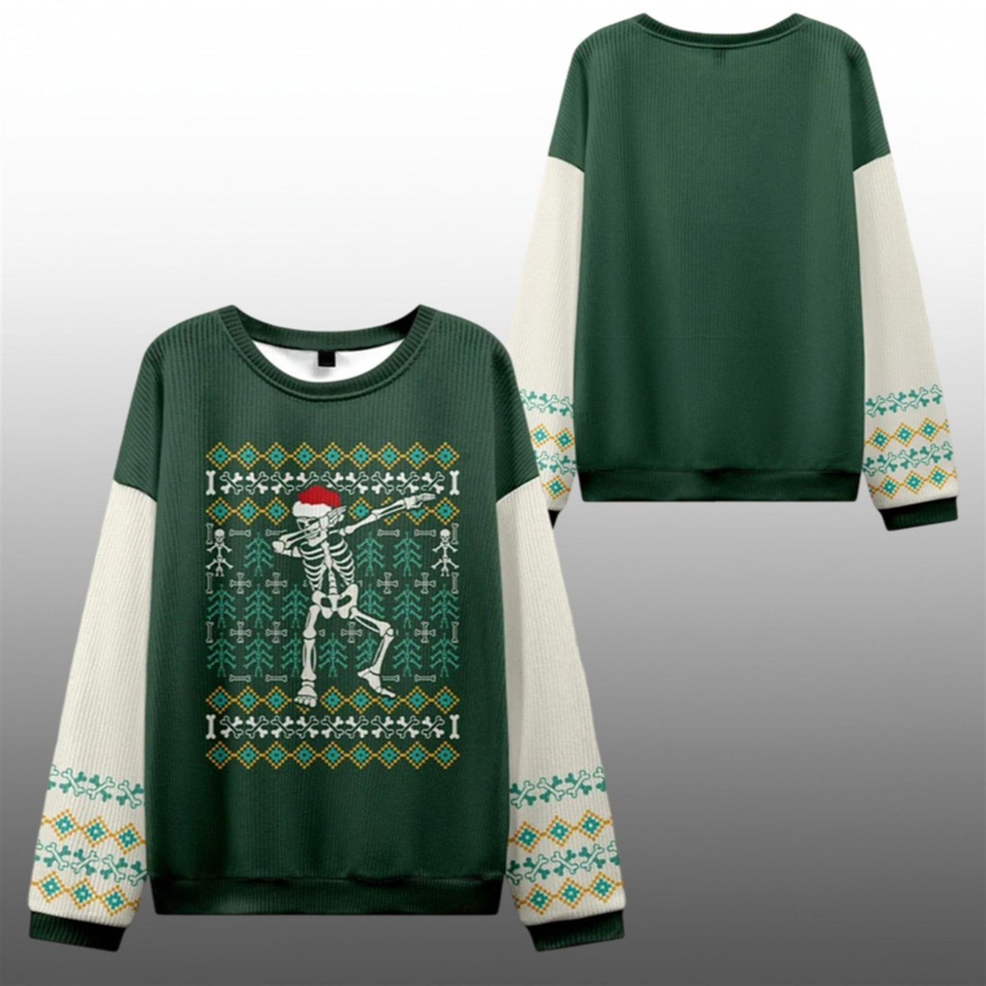 Dancing Skeleton Ugly Sweater 2026 Christmas - Moonbestprint