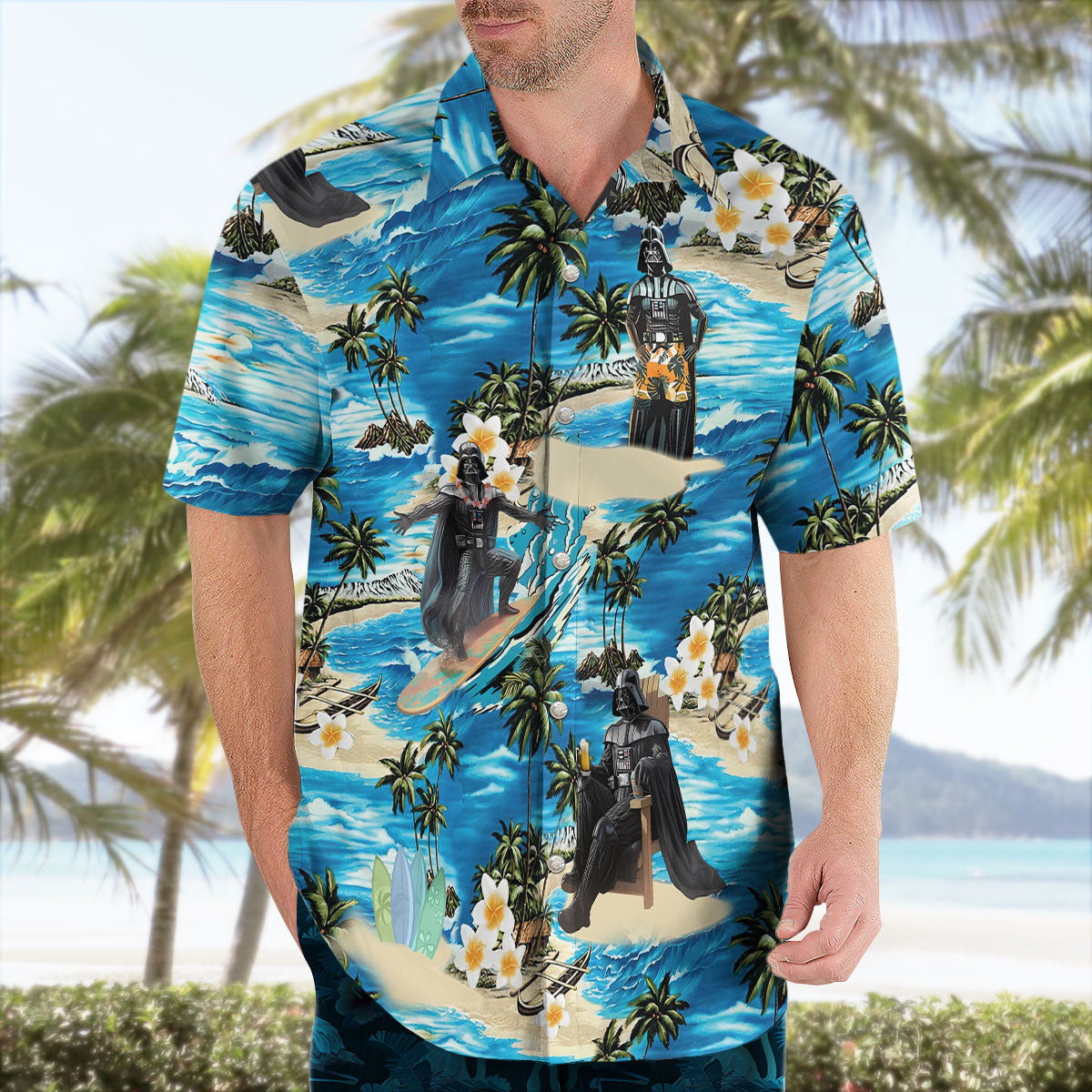 Darth Vader Hawaiian Shirt Star Wars Tropical Beach Aloha Shirt – Moonbestprint