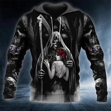 Dead Kiss Skull 3D Hoodie Moonbestprint
