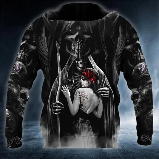 Dead Kiss Skull 3D Hoodie Moonbestprint
