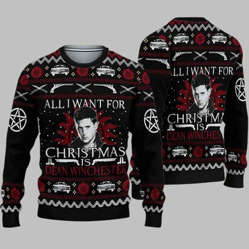Dean Winchester Ugly Christmas Sweater – Moonbestprint