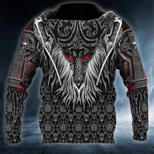 Death Angel Cross Skull 3D Hoodie Moonbestprint