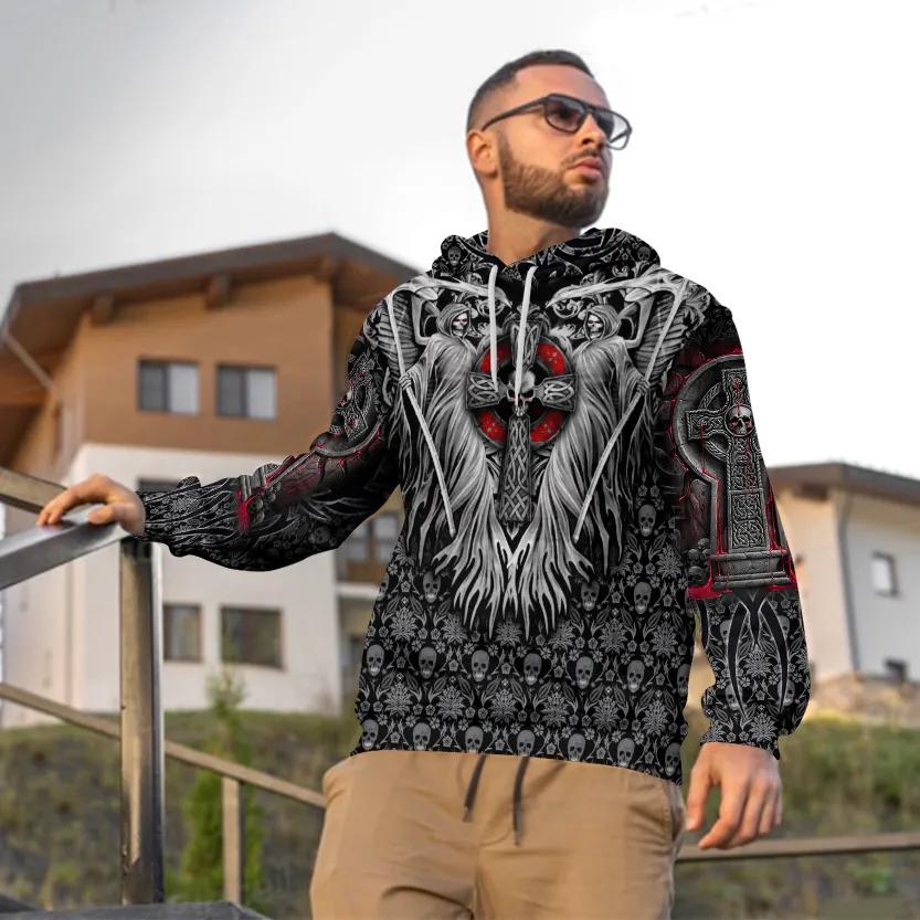 Death Angel Cross Skull 3D Hoodie Moonbestprint