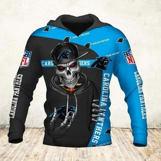 Death Carolina Panthers - Hoodie 3D 1, NFL Hoodie Moonbestprint