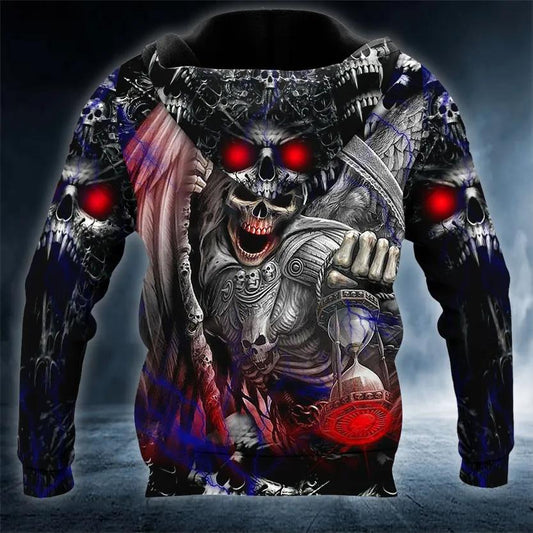 Death Ghost Skull 3D Hoodie Moonbestprint