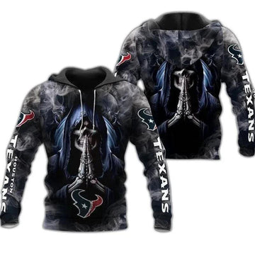 Death Houston Texans 3D Hoodie, NFL Hoodie Moonbestprint