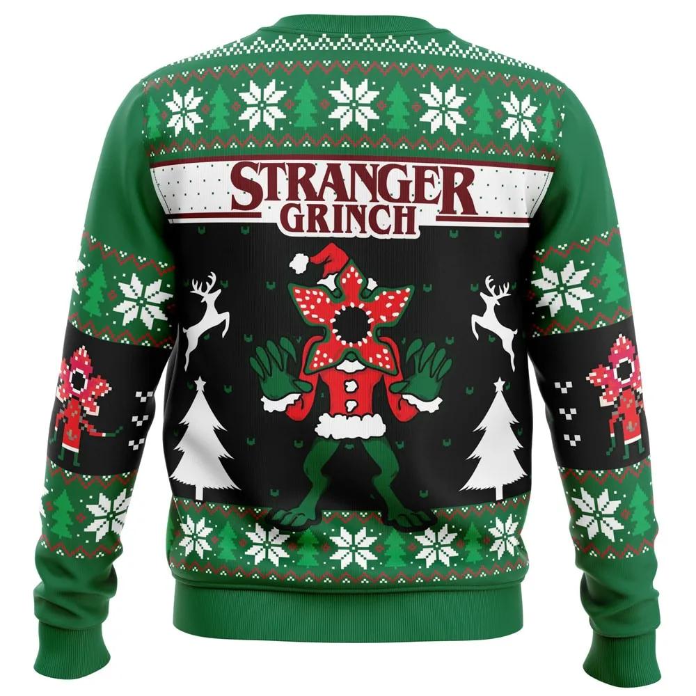 Demogorgon Stranger Grinch Stranger Things Ugly Christmas Sweater, Grinch Holiday Sweater Moonbestprint
