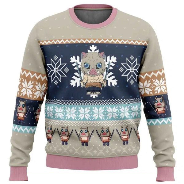 Demon Slayer Inosuke Ugly Christmas Sweater 2025 – Moonbestprint