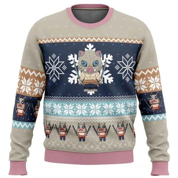 Demon Slayer Inosuke Ugly Christmas Sweater 2025 – Moonbestprint