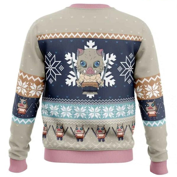 Demon Slayer Inosuke Ugly Christmas Sweater 2025 – Moonbestprint