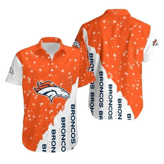 Denver Broncos Bling Bling Hawaii Shirt Summer Collection, NFL Hawaiian Shirt Moonbestprint