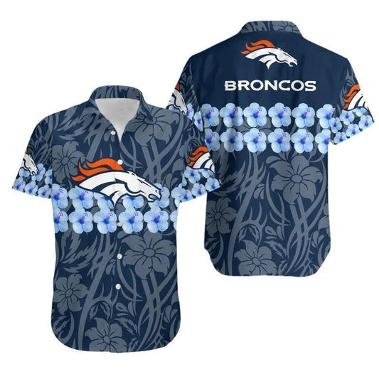 Denver Broncos Flower And Hawaii Shirt Summer Collection, NFL Hawaiian Shirt Moonbestprint
