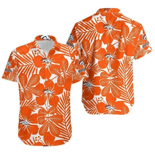 Denver Broncos Flower Hawaii Shirt Summer Collection 2, NFL Hawaiian Shirt Moonbestprint
