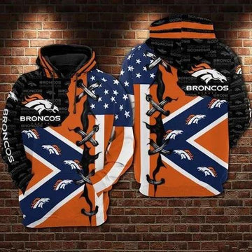 Denver Broncos Football American Denver 3D Hoodie, NFL Hoodie Moonbestprint