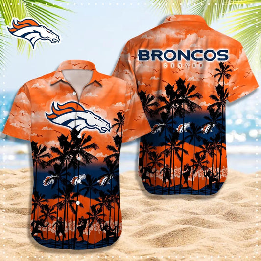 Denver Broncos Hawaiian Shirt, NFL Hawaiian Shirt Moonbestprint