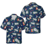 Denver Broncos Logo With Hibiscus Flowers And Tropical Leaves Hawaiian Shirt – Moonbestprint