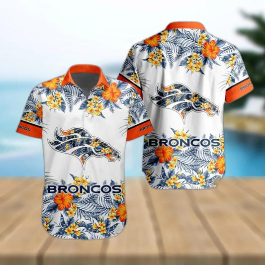 Denver Broncos NFL Special Floral Tropical Team Hawaiian Shirt, NFL Hawaiian Shirt Moonbestprint