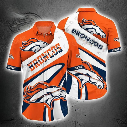Denver Broncos Nfl Beach Shirt For Sports Best Fans This Summer Nfl Hawaiian Shirt, NFL Hawaiian Shirt Moonbestprint