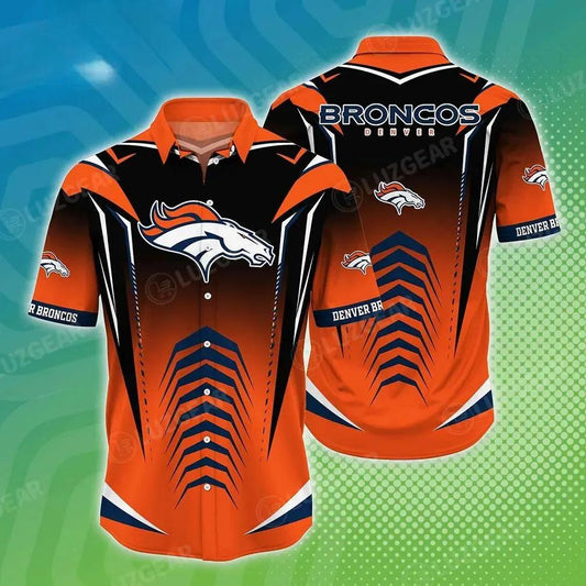 Denver Broncos Nfl Beach Shirt New Hot Trending Gift For Summer Hawaiian Shirt, NFL Hawaiian Shirt Moonbestprint