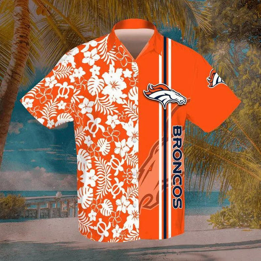 Denver Broncos Nfl Football Sport Cool Hawaiian Graphic Print Short Sleeve Hawaiian Shirt, NFL Hawaiian Shirt Moonbestprint