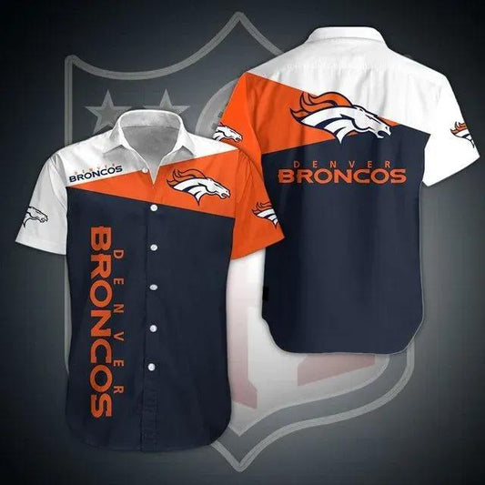 Denver Broncos Nfl Gift For Fan Football Graphic Print Short Sleeve Hawaiian Shirt 3, NFL Hawaiian Shirt Moonbestprint